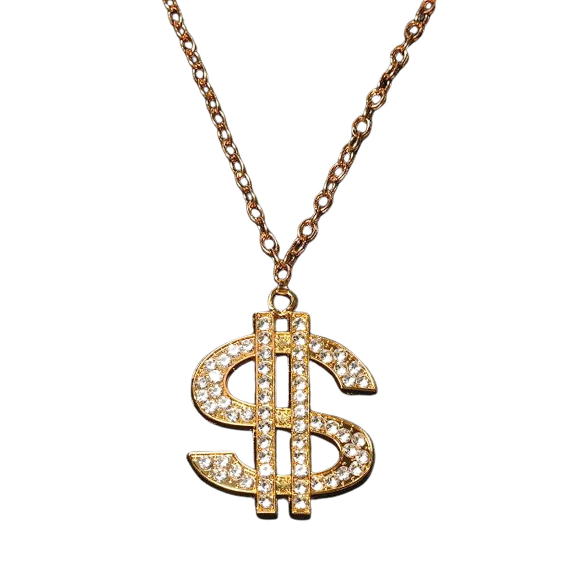 Gold Money $ Chain Necklace Costume Jewelry Online