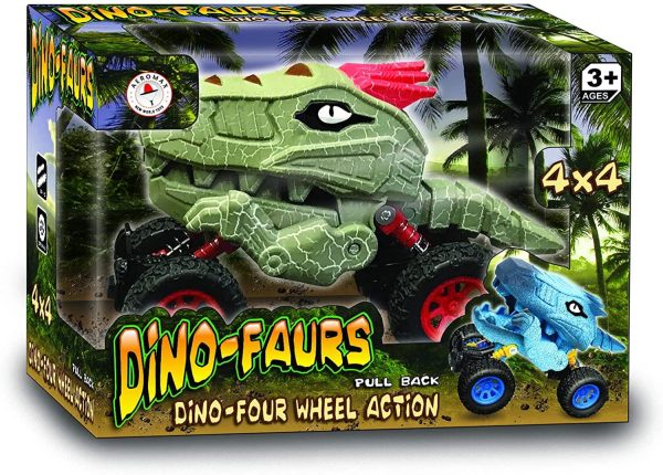 Aeromax Dino-Faur Pull Back Dinosaur Truck | Green For Sale - Image 2