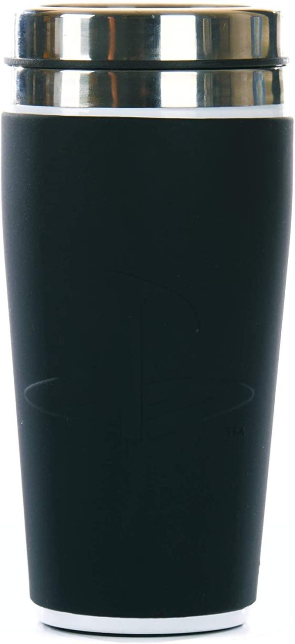 PlatyStation Controller 14oz Thermal Travel Mug w  Gadget Decals Online now - Image 3