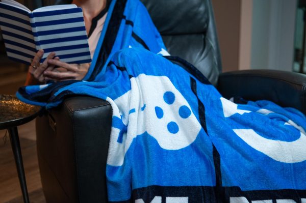 Eat Sleep Game Repeat Large Gamer Fleece Throw Blanket | 60 x 45 Inches Sale - Image 5