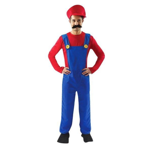 Super Plumber Men s Costume For Cheap