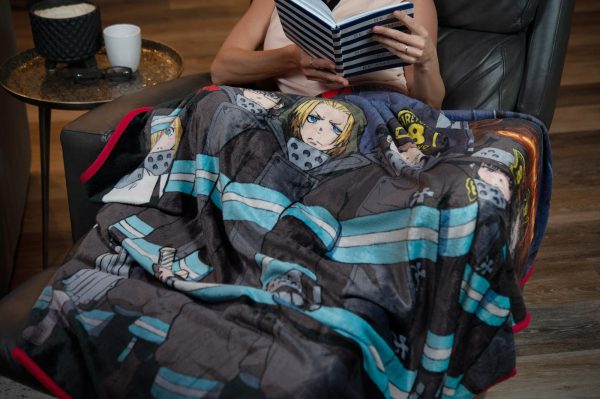 Fire Force Anime Series Fleece Throw Blanket | Anime Blanket | 60 x 45 Inches Online Sale - Image 5