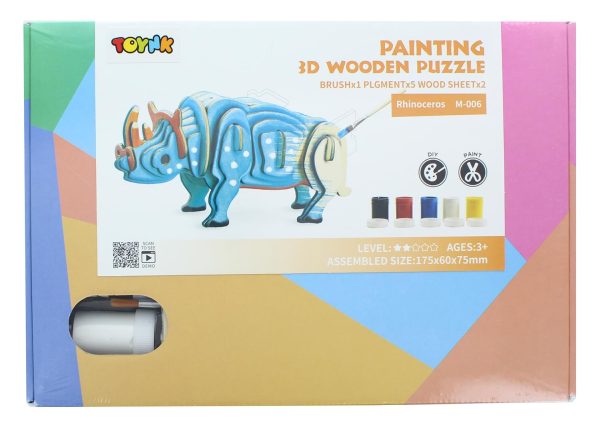 3D Wooden Painting Puzzle | Rhino Supply